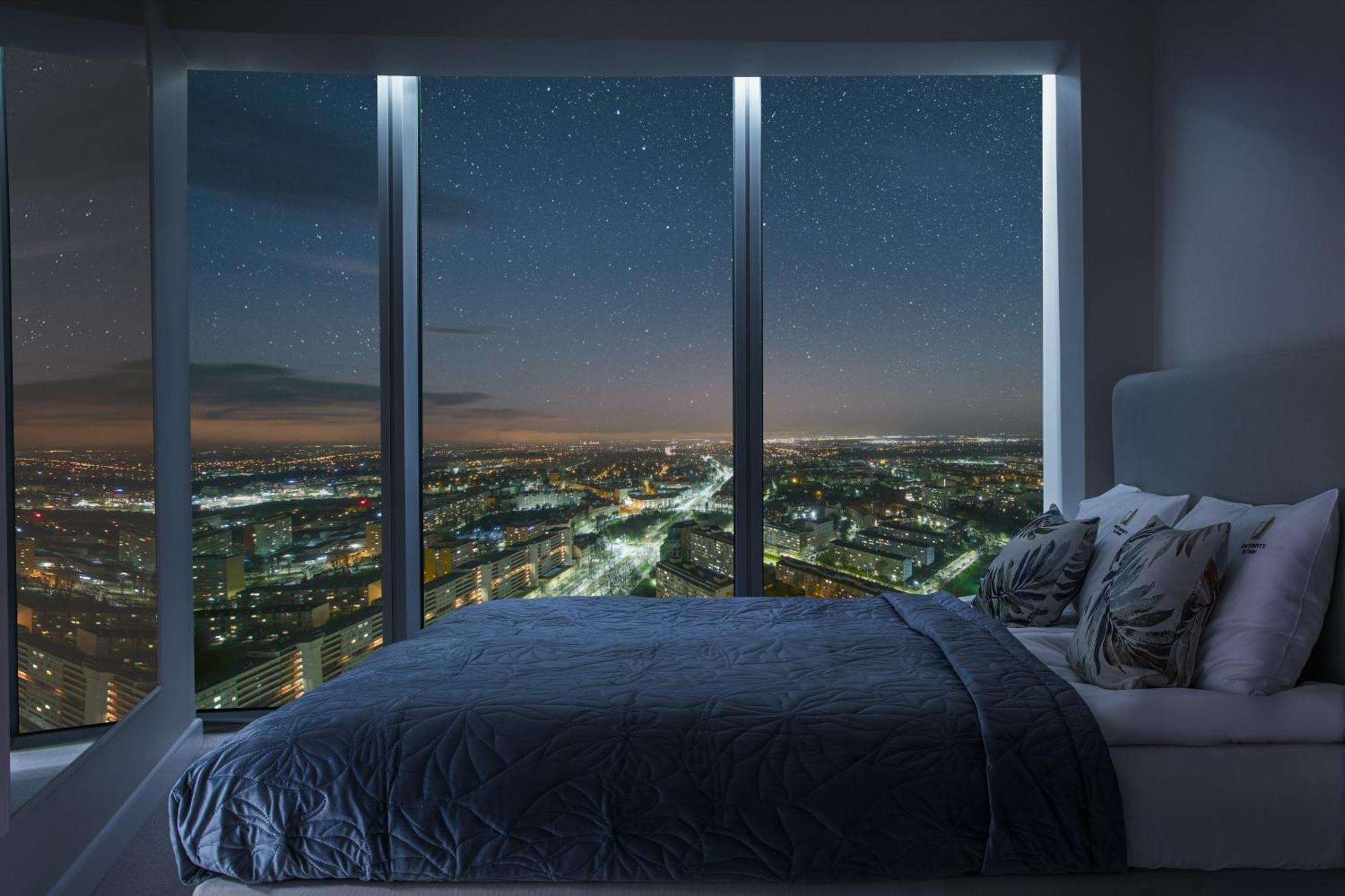 Apartamenty Sky Tower Z Jakuzzi Przy Oknie Wroclaw Dış mekan fotoğraf