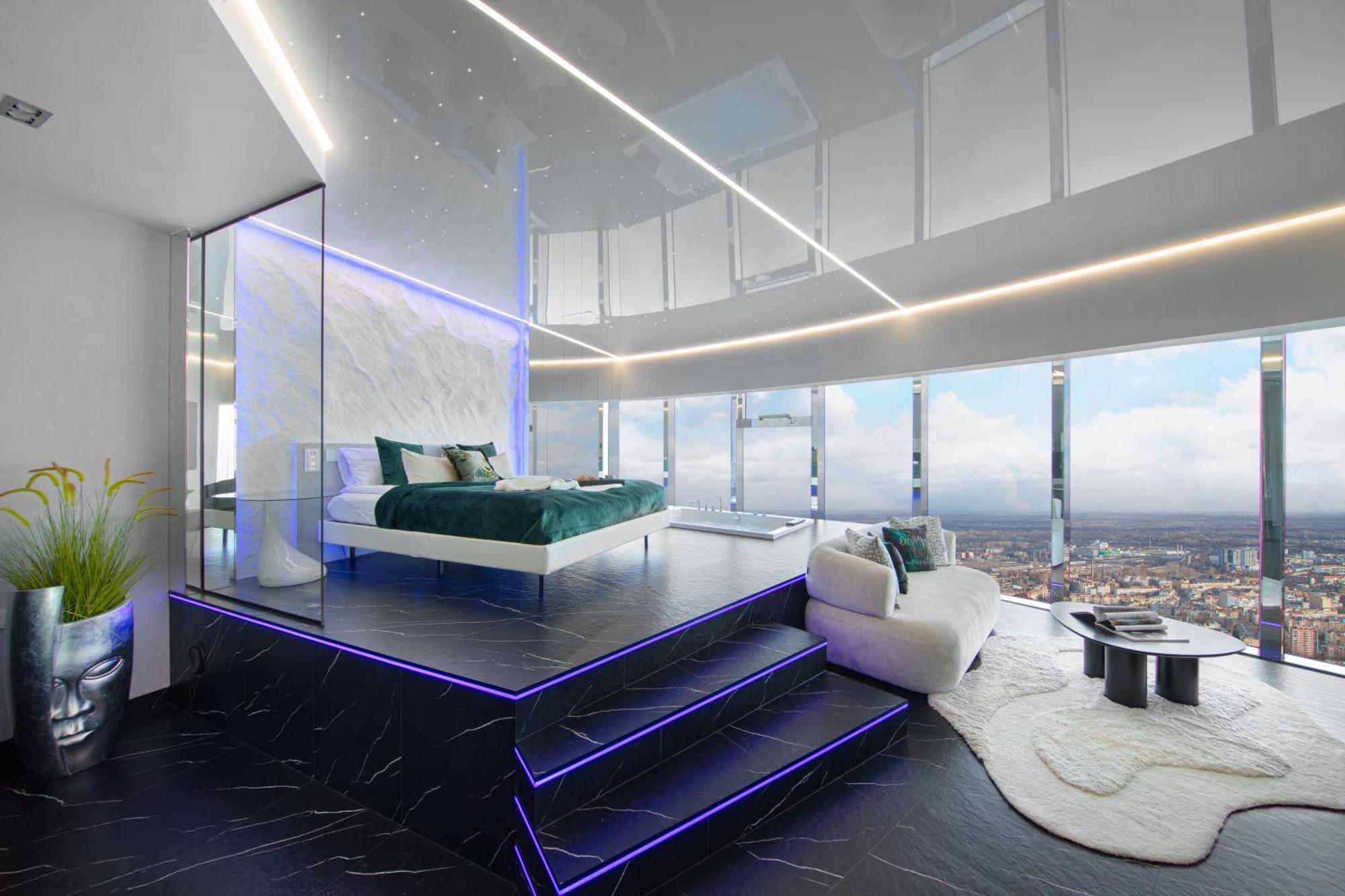 Apartamenty Sky Tower Z Jakuzzi Przy Oknie Wroclaw Dış mekan fotoğraf