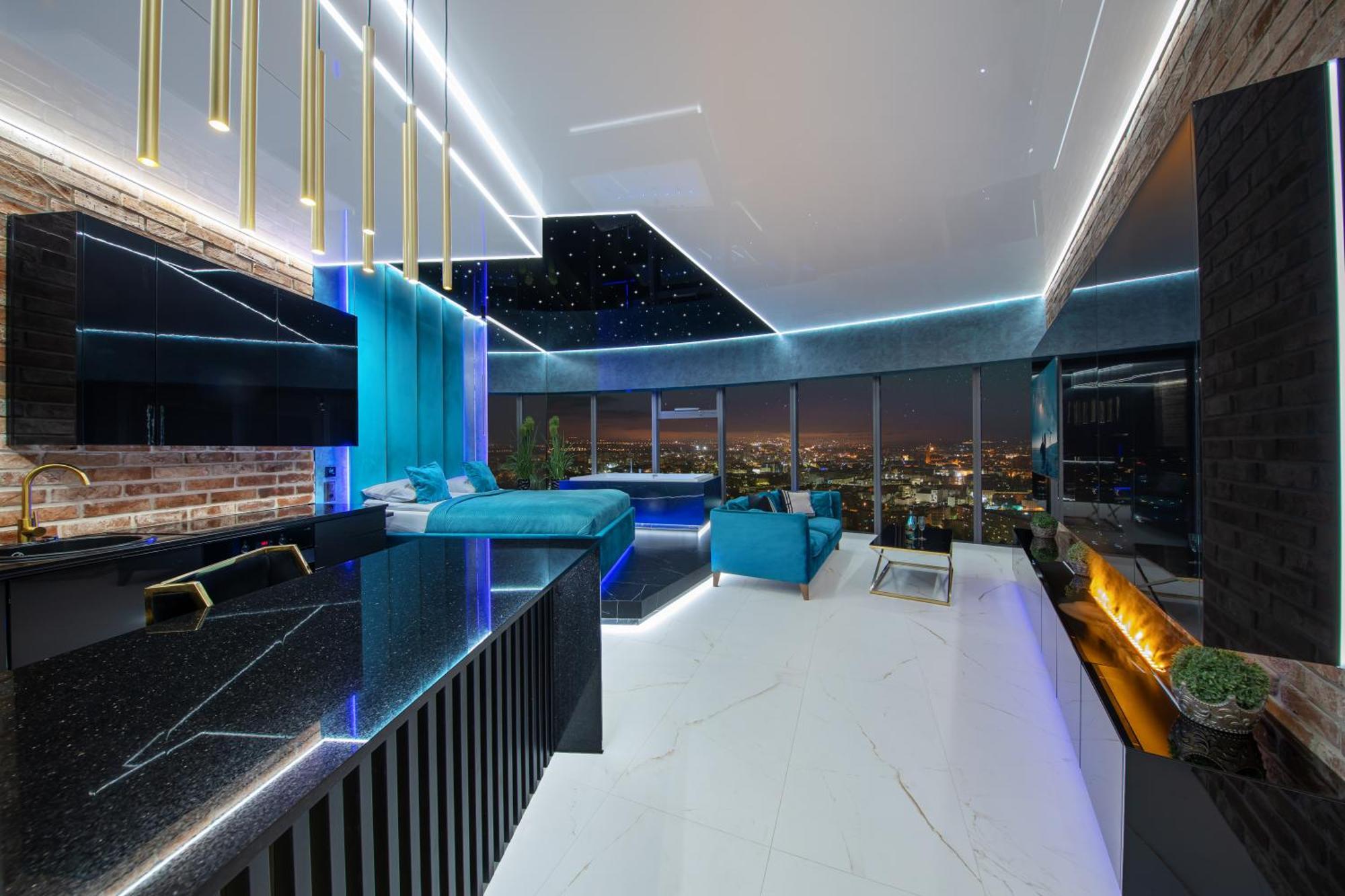 Apartamenty Sky Tower Z Jakuzzi Przy Oknie Wroclaw Dış mekan fotoğraf