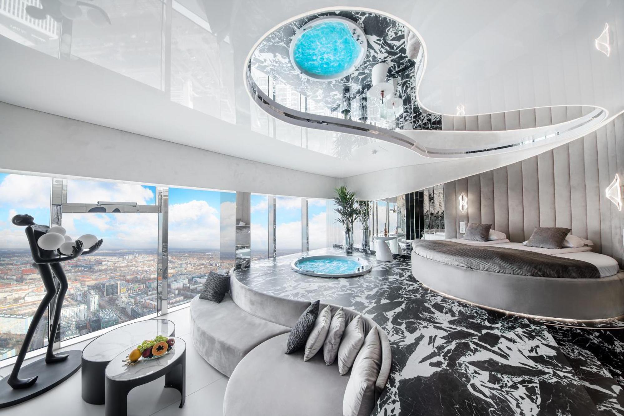 Apartamenty Sky Tower Z Jakuzzi Przy Oknie Wroclaw Dış mekan fotoğraf