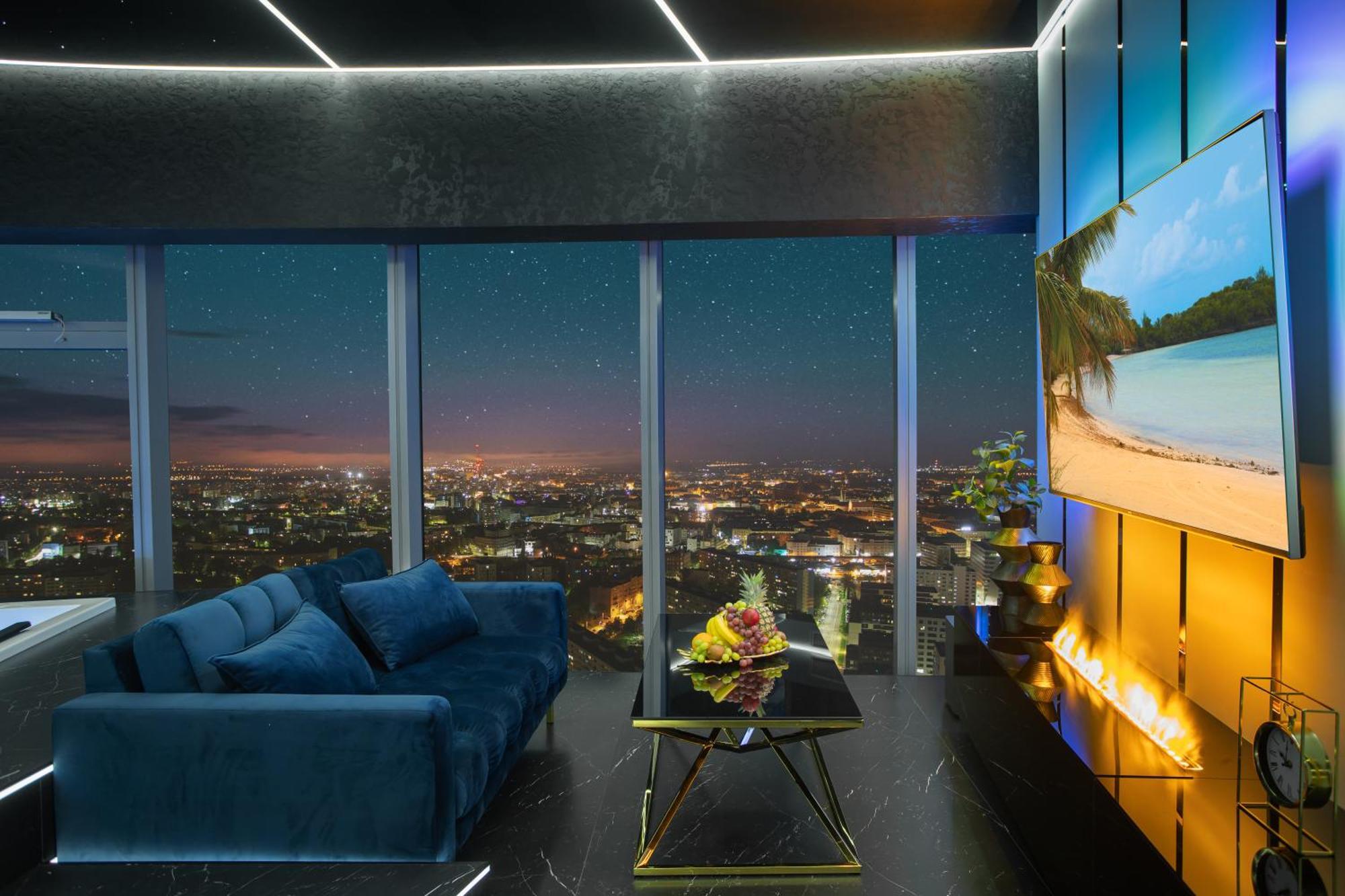 Apartamenty Sky Tower Z Jakuzzi Przy Oknie Wroclaw Dış mekan fotoğraf