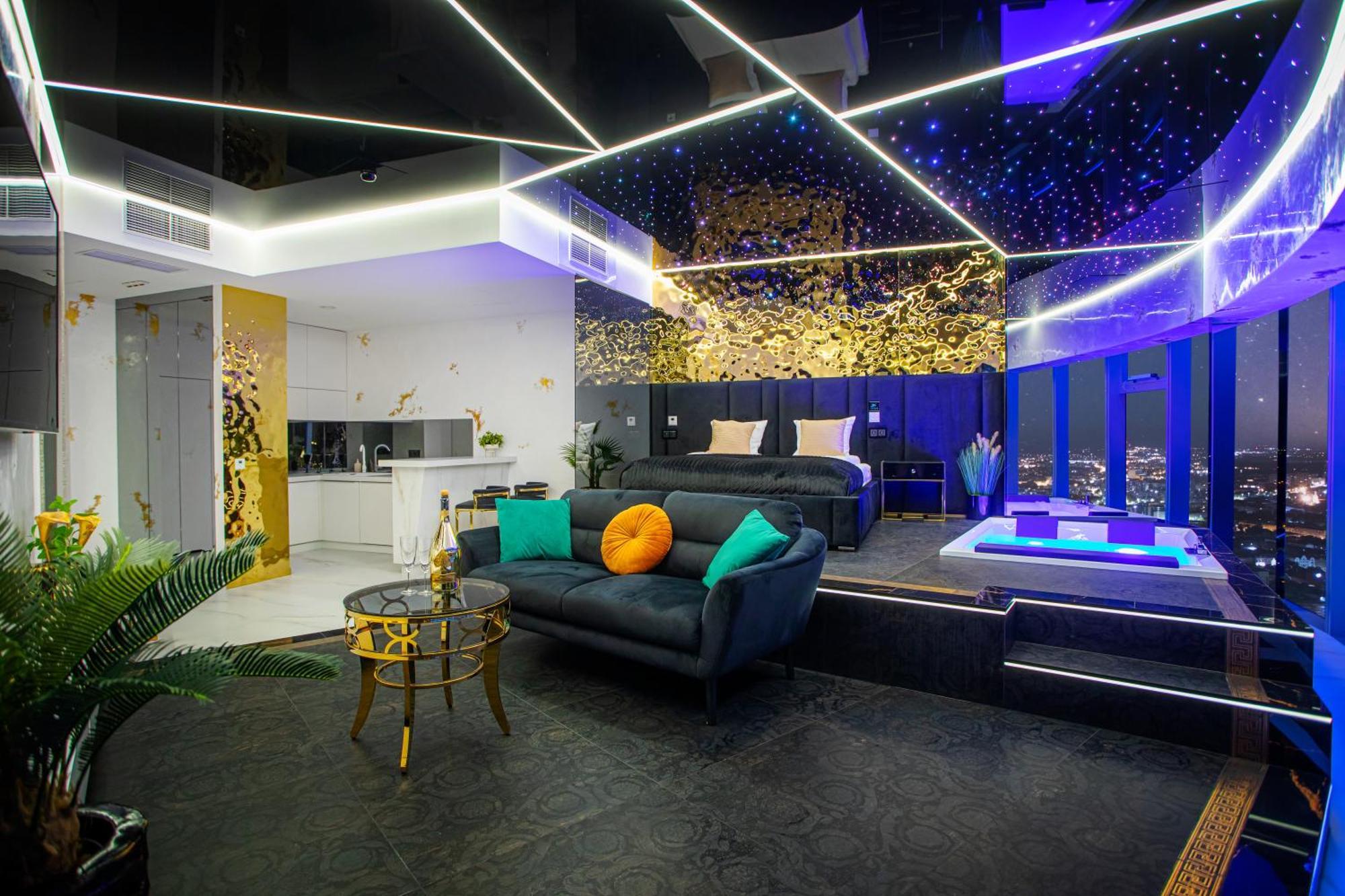Apartamenty Sky Tower Z Jakuzzi Przy Oknie Wroclaw Oda fotoğraf