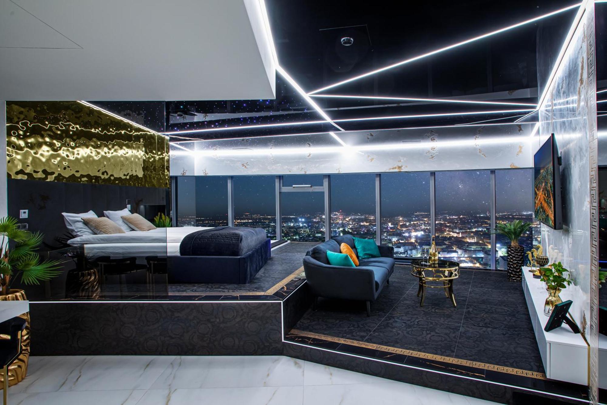 Apartamenty Sky Tower Z Jakuzzi Przy Oknie Wroclaw Dış mekan fotoğraf